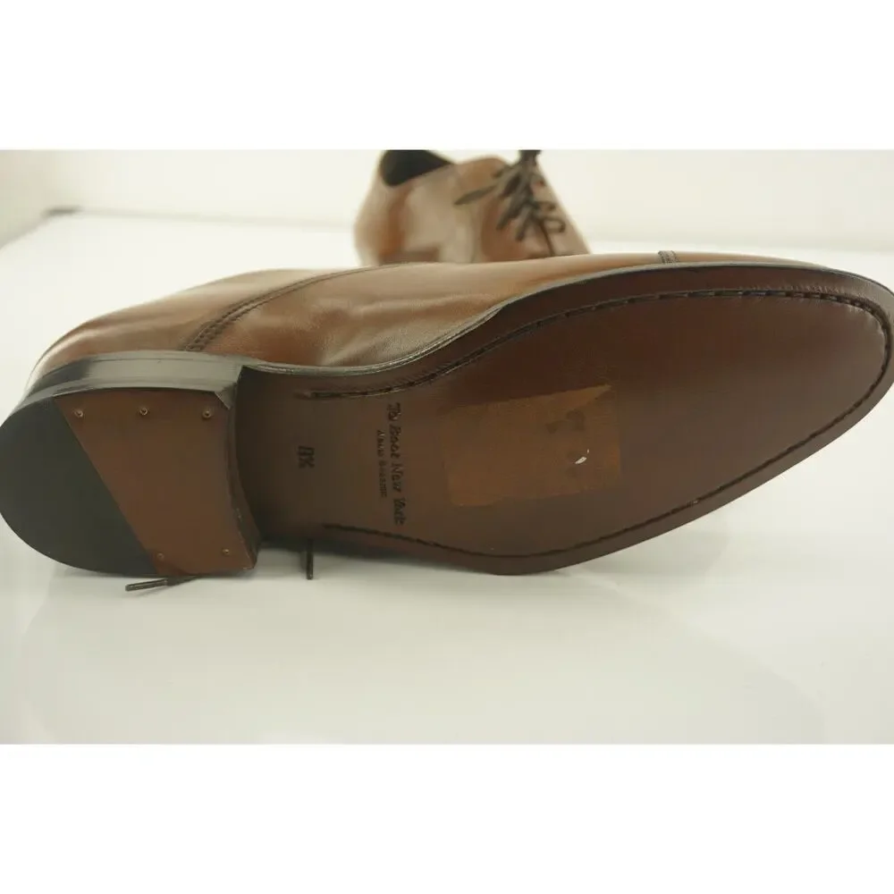 To Boot New York Brandon Brown Leather Oxford Shoes SZ 8.5 NIB $395 Adam Derrick